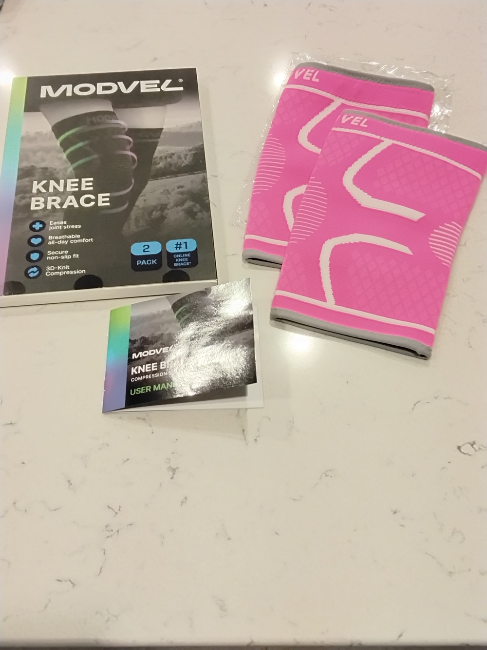 Compression Knee Sleeves - 2 Pack